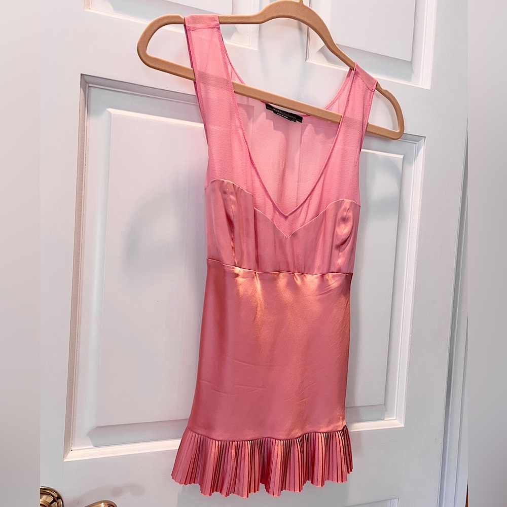 Y2k Silk Corset Ballerina Top In Rose Pink Vintage … Gem